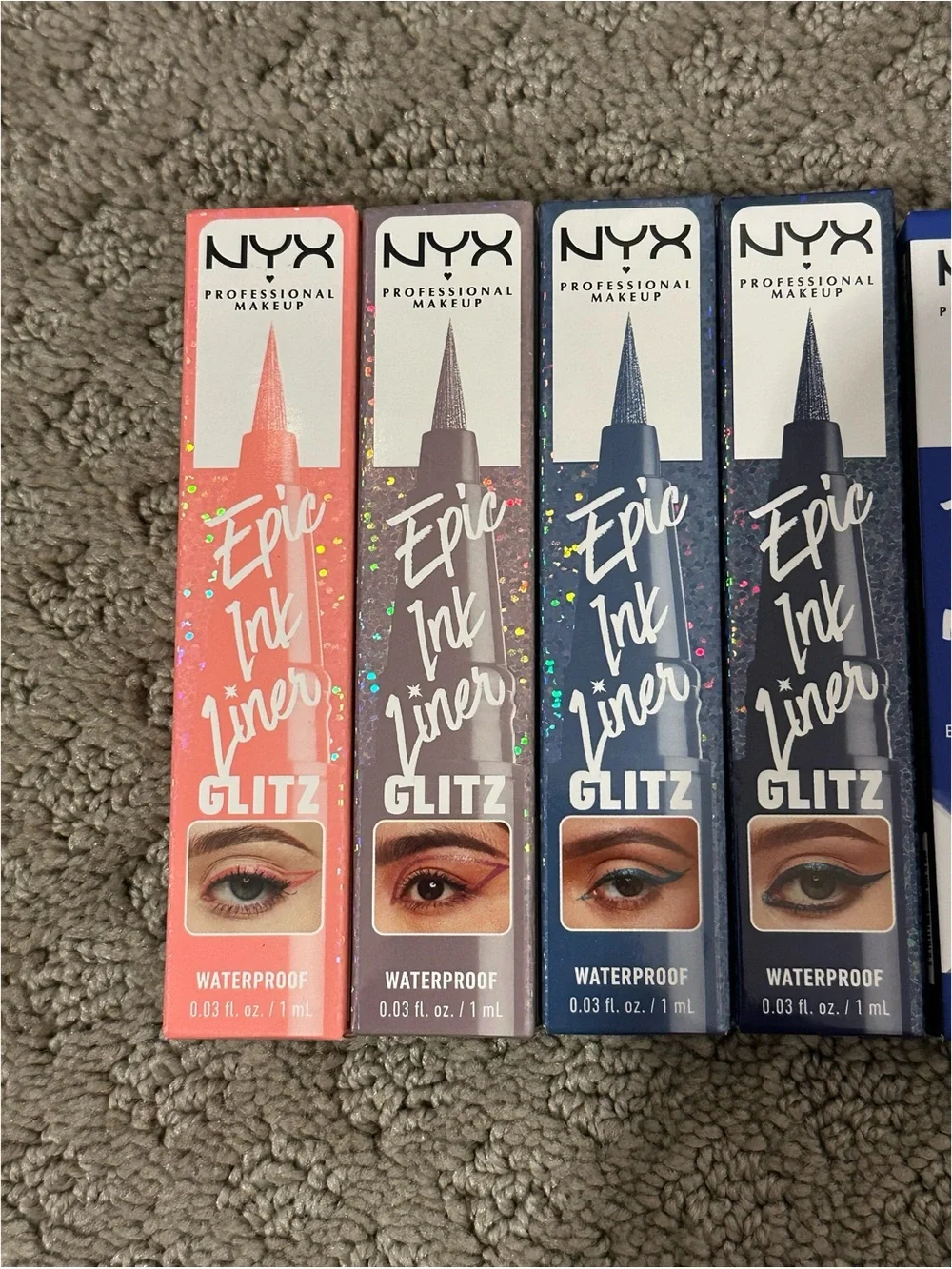 BRAND NEW NYX Makeup Epic Ink Liner Glitz Collection + Epic Wear Sapphire Bundle